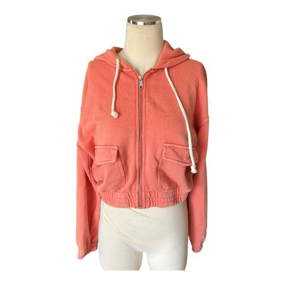 Aerie CROPPED FULL ZIP HOODIE XS - Picture 2 of 8